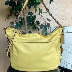EUC Coach Canary Yellow Hobo Bag